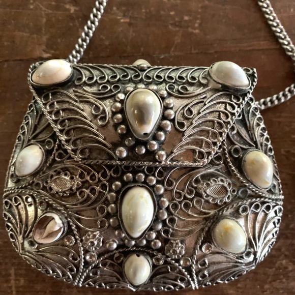 Vintage shell bag & bracelet - Picture 2 of 5